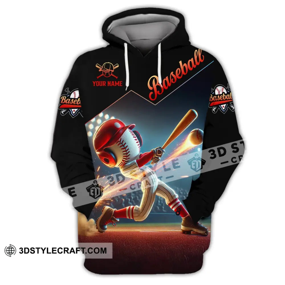 Unisex Shirt - Custom Name Baseball Hoodie / S T-Shirt