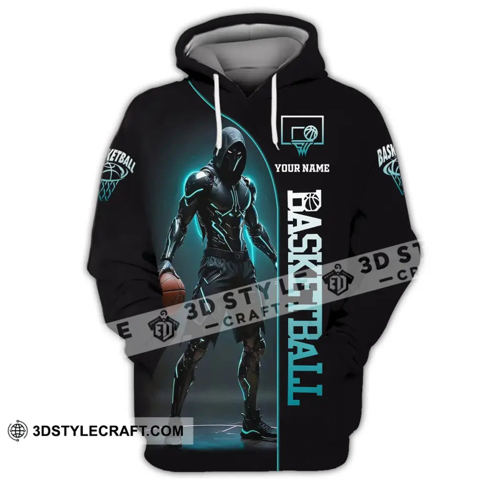 Unisex Shirt Custom Name Basketball Polo Long Sleeve Love T-Shirt Hoodie / S T-Shirt