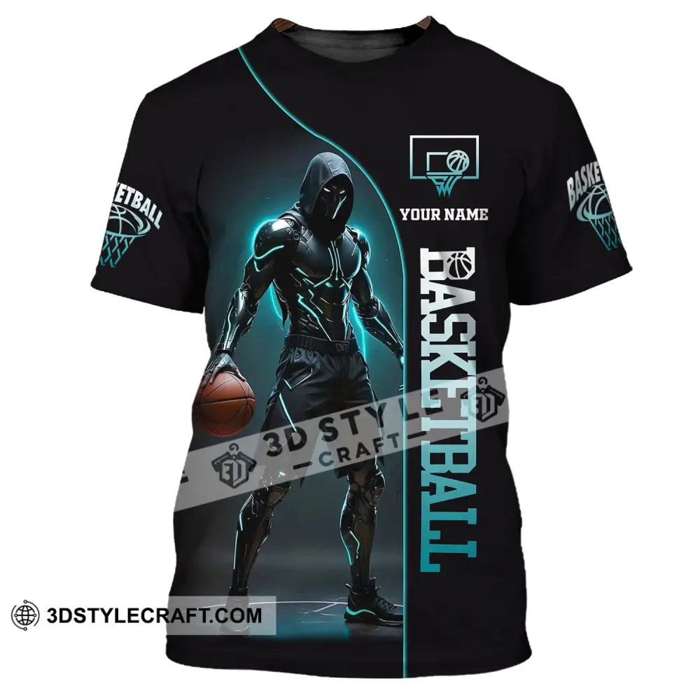 Unisex Shirt Custom Name Basketball Polo Long Sleeve Love T-Shirt / S T-Shirt