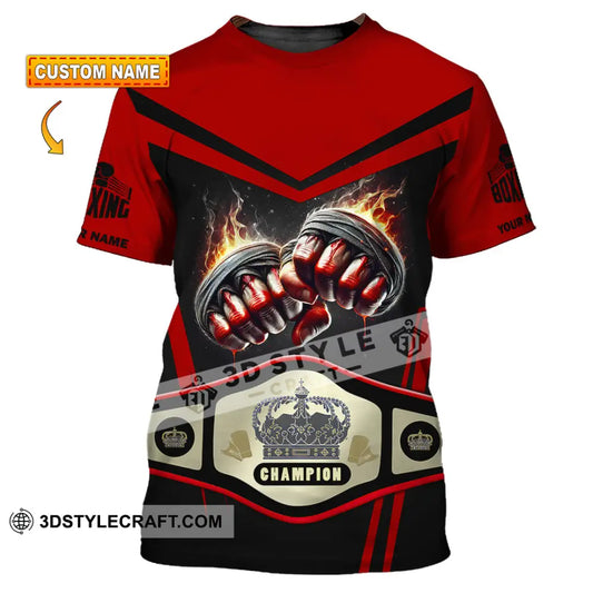 Unisex Shirt Custom Name Boxing Long Sleeve T-Shirt T-Shirt