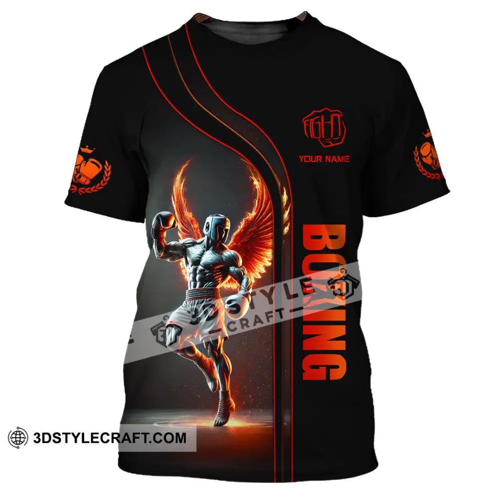 Unisex Shirt Custom Name Boxing Long Sleeve T-Shirt / S T-Shirt
