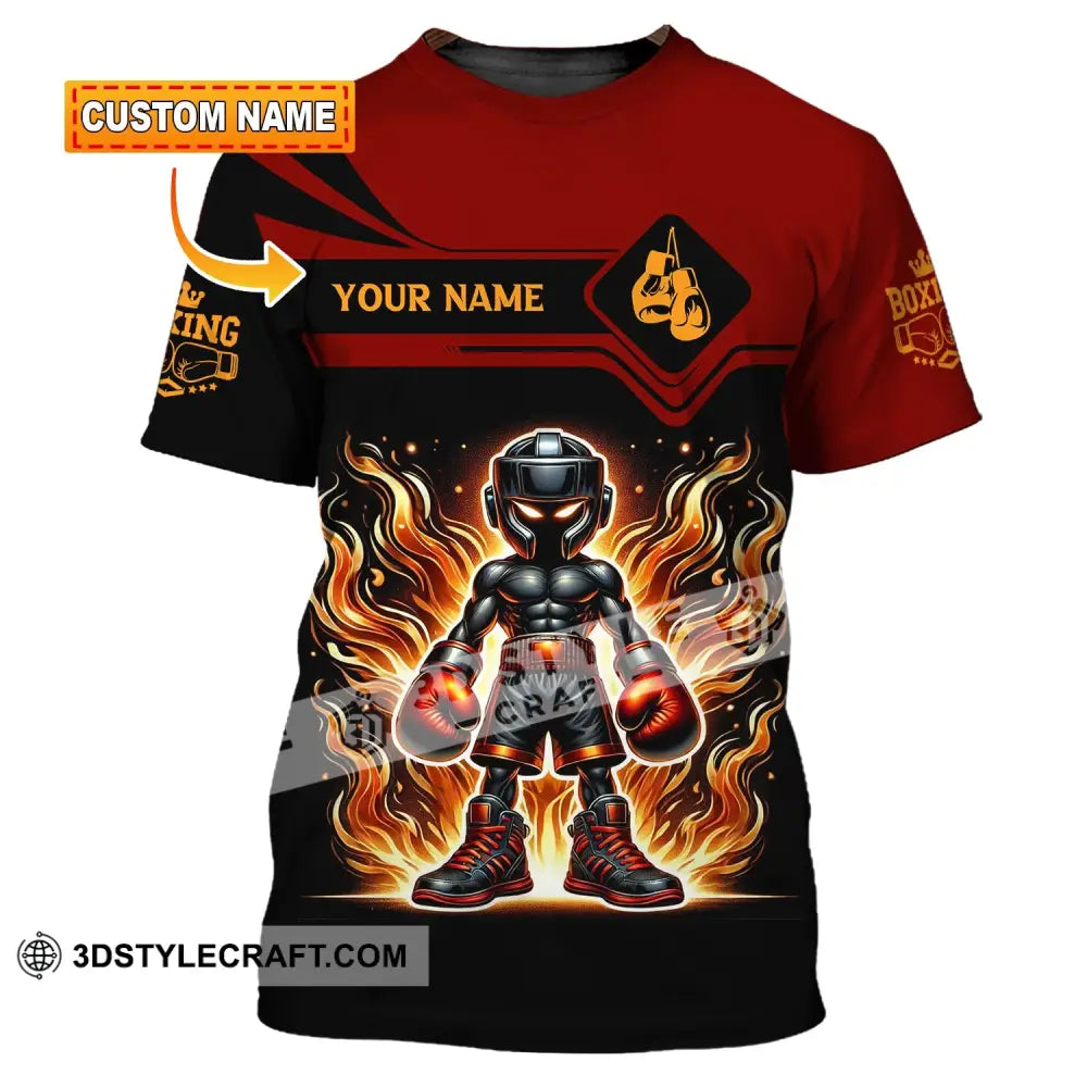 Unisex Shirt Custom Name Boxing Lover T-Shirt Gift T-Shirt