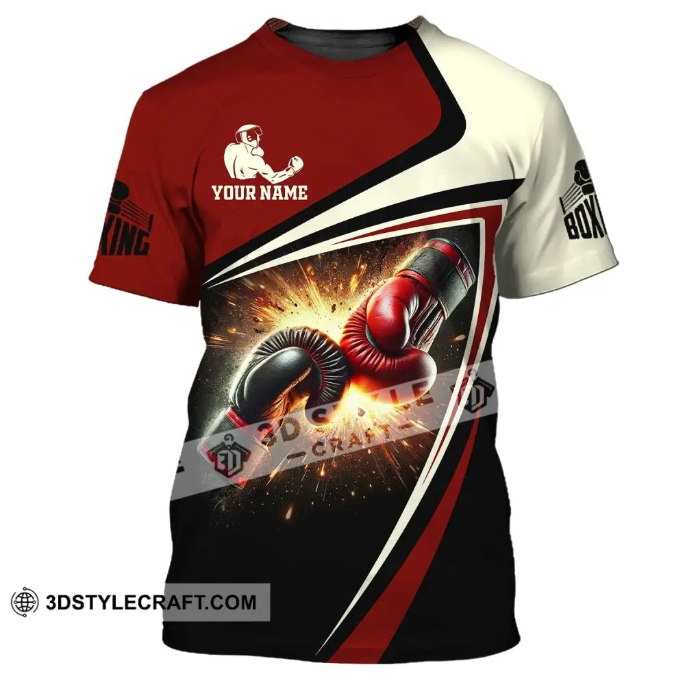 Unisex Shirt Custom Name Boxing Polo Long Sleeve Love T-Shirt / S T-Shirt