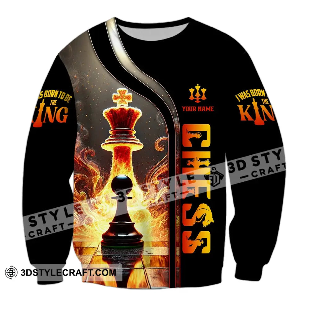 Unisex Shirt Custom Name Chess Gift For Lover Long Sleeve / S T-Shirt