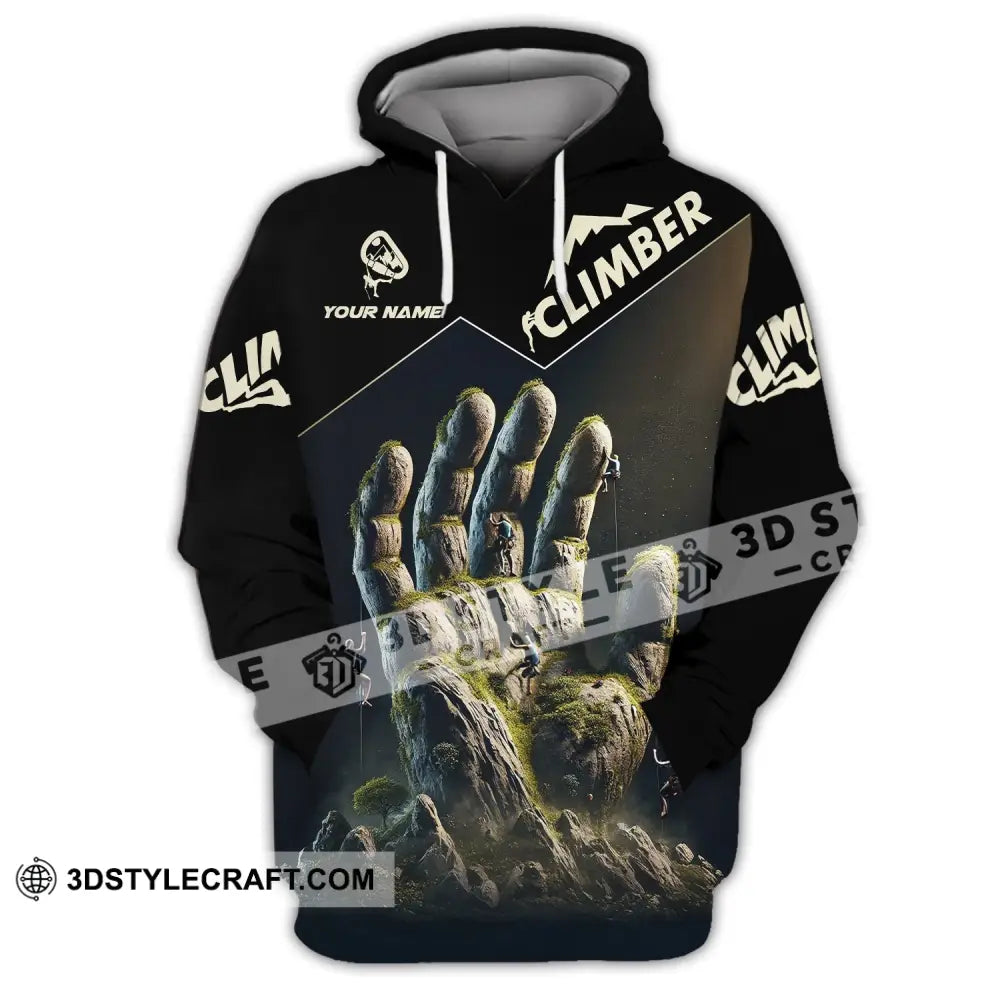 Unisex Shirt Custom Name Climbing Gift For Lover Hoodie / S T-Shirt