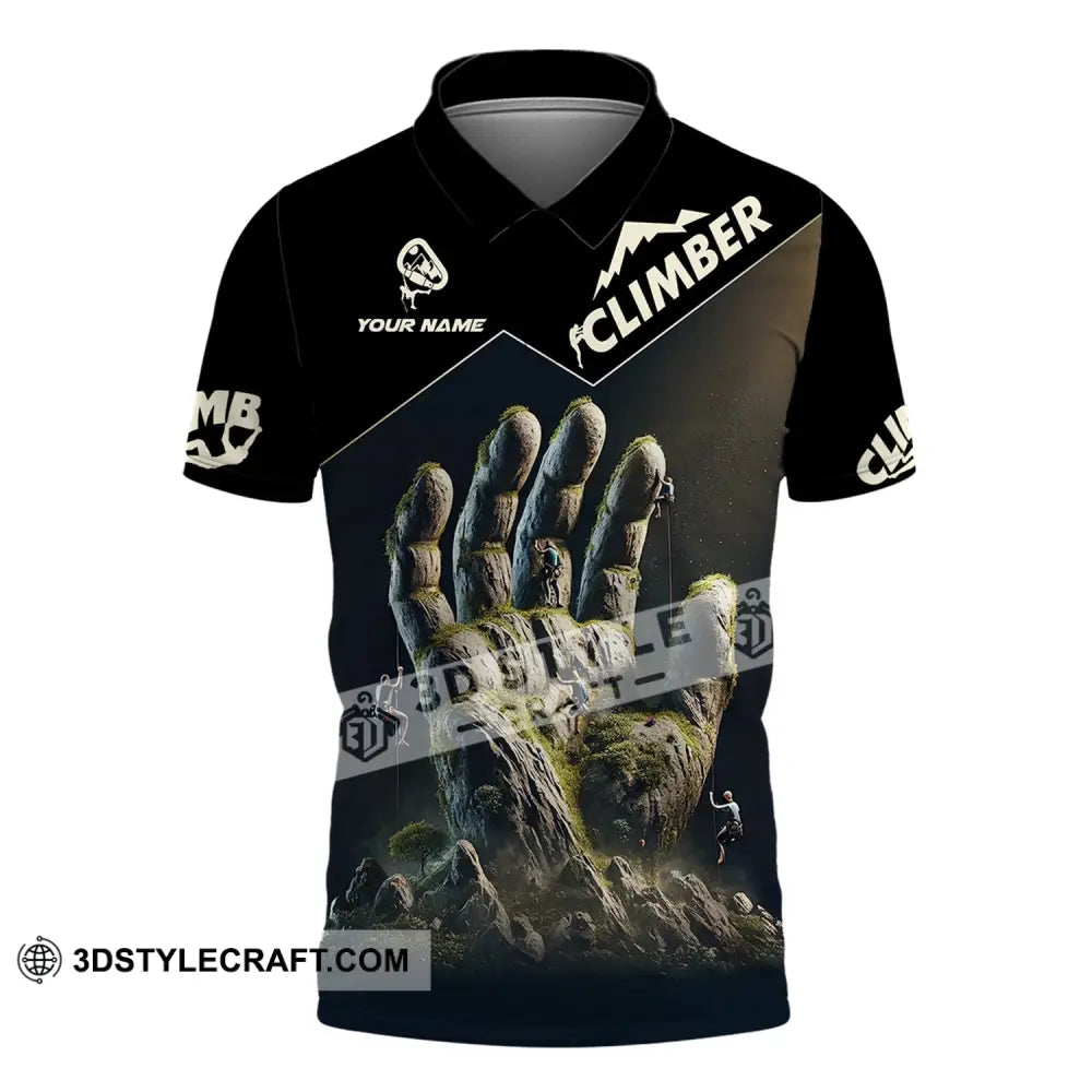 Unisex Shirt Custom Name Climbing Gift For Lover Polo / S T-Shirt