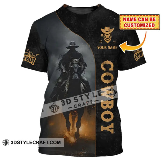 Unisex Shirt Custom Name Cowboy Western T-Shirt Hoodie Polo Long Sleeve
