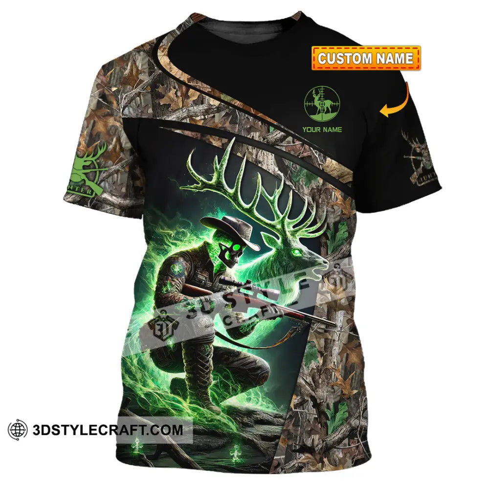 Unisex Shirt Custom Name Deer Hunting Hunter Gift T-Shirt