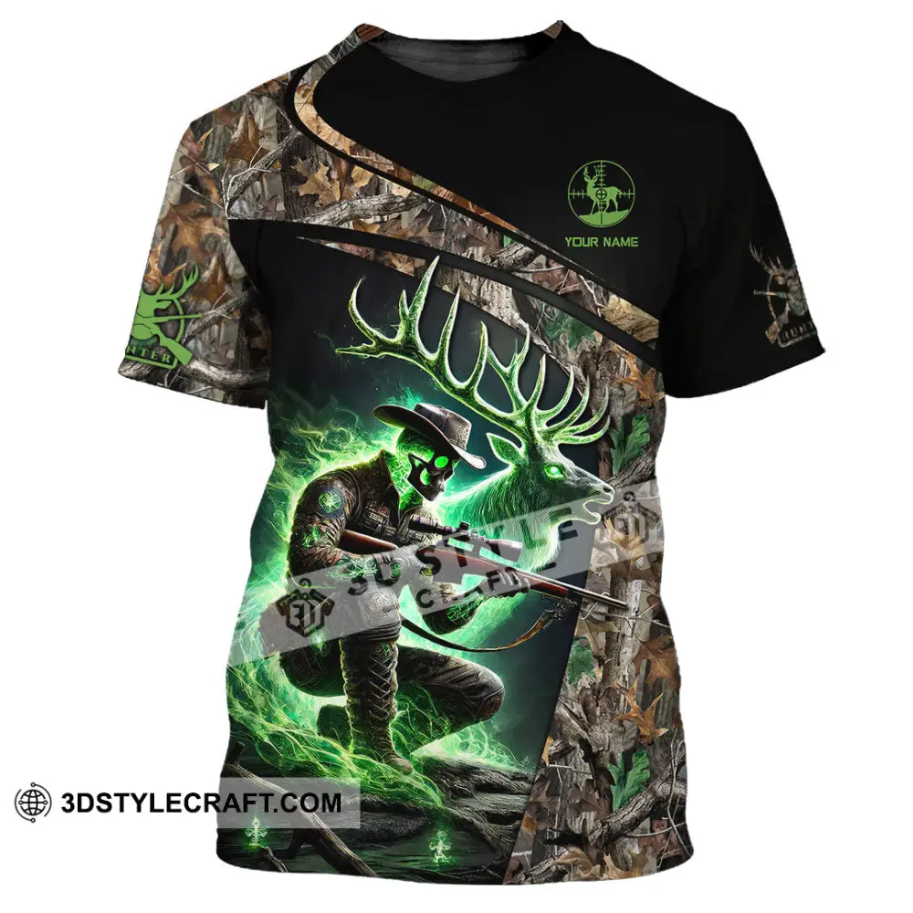 Unisex Shirt Custom Name Deer Hunting Hunter Gift T-Shirt / S T-Shirt