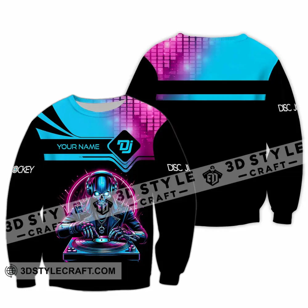 Unisex Shirt Custom Name Disc Jockey Dj Hoodie Polo Long Sleeve / S T-Shirt