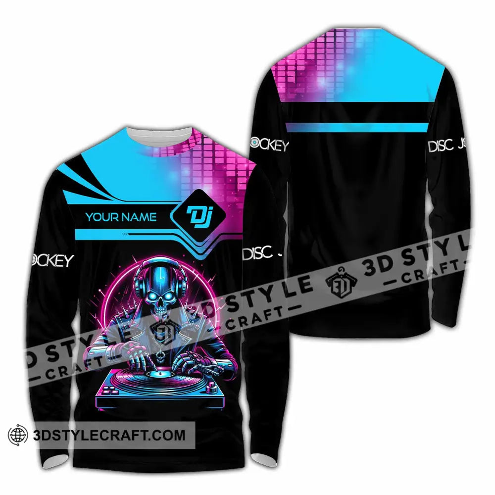 Unisex Shirt Custom Name Disc Jockey Dj Hoodie Polo Long Sleeve / S T-Shirt