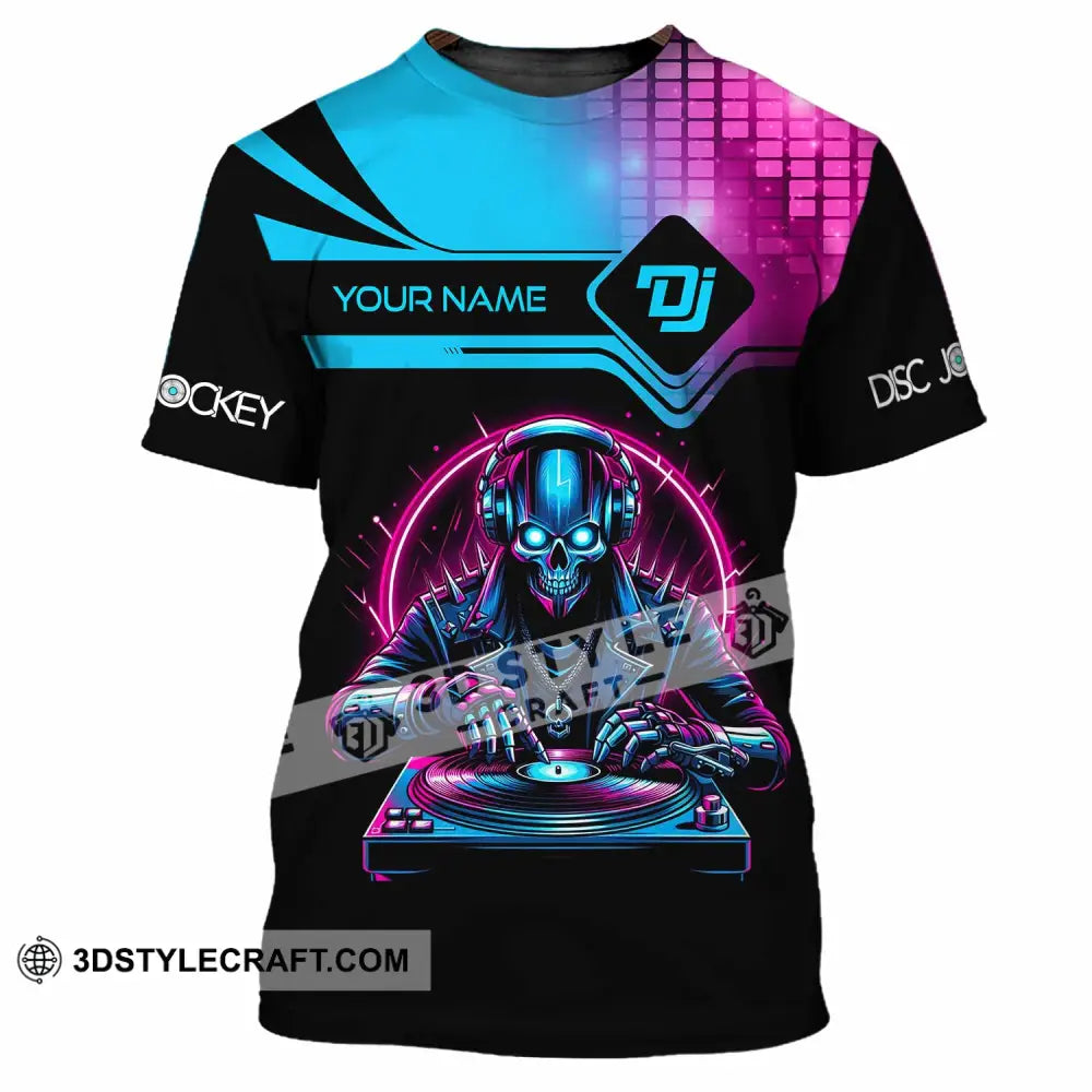 Unisex Shirt Custom Name Disc Jockey Dj Hoodie Polo Long Sleeve T-Shirt / S T-Shirt