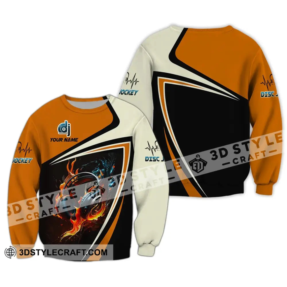 Unisex Shirt Custom Name Disc Jockey T-Shirt Music Lover Dj Gift For Long Sleeve / S