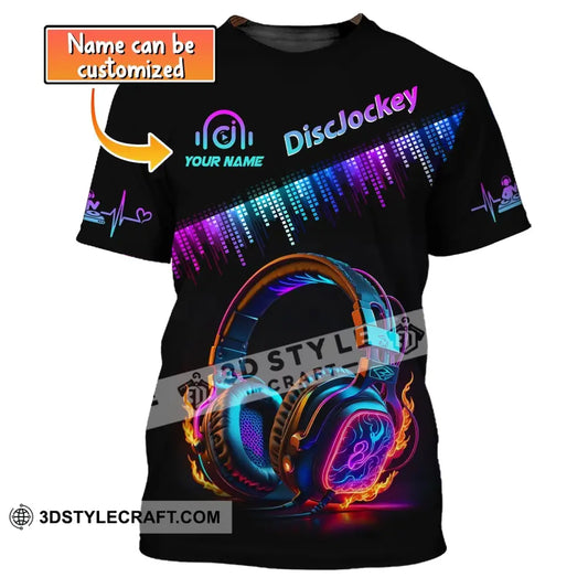 Unisex Shirt Custom Name Disc Jockey T-Shirt Music Lover Gift Dj Hoodie
