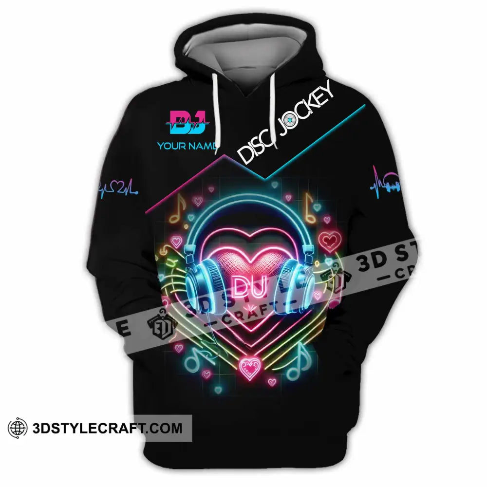 Unisex Shirt Custom Name Dj Hoodie Polo Long Sleeve / S T-Shirt