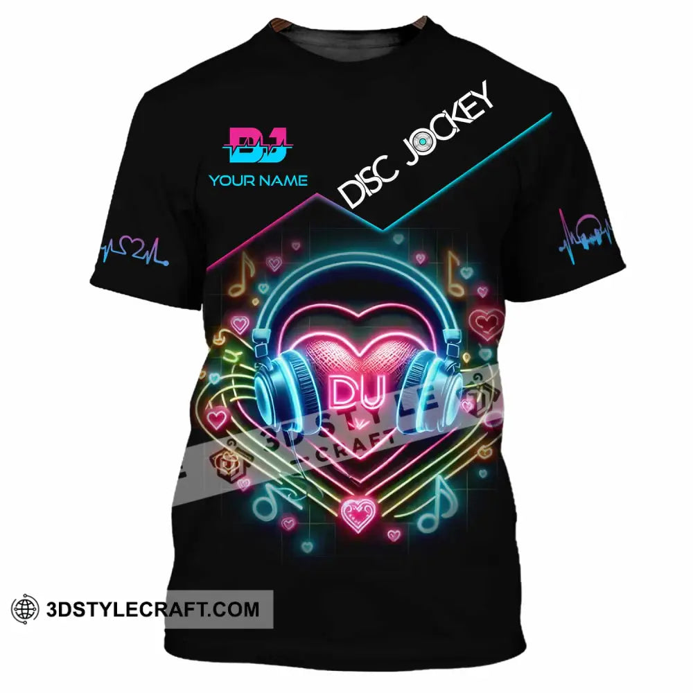 Unisex Shirt Custom Name Dj Hoodie Polo Long Sleeve T-Shirt / S T-Shirt