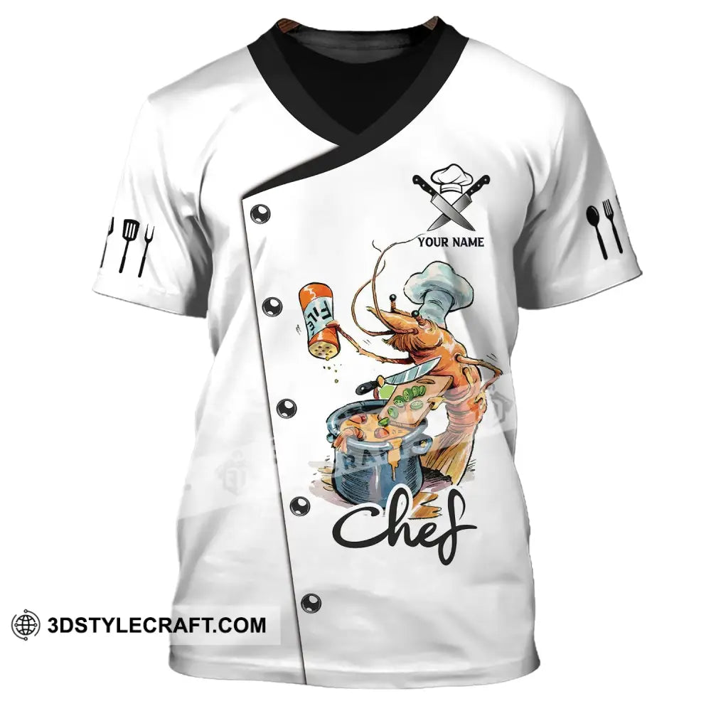 Unisex Shirt Custom Name For Chef Chefs T-Shirt Apparel T-Shirt / S