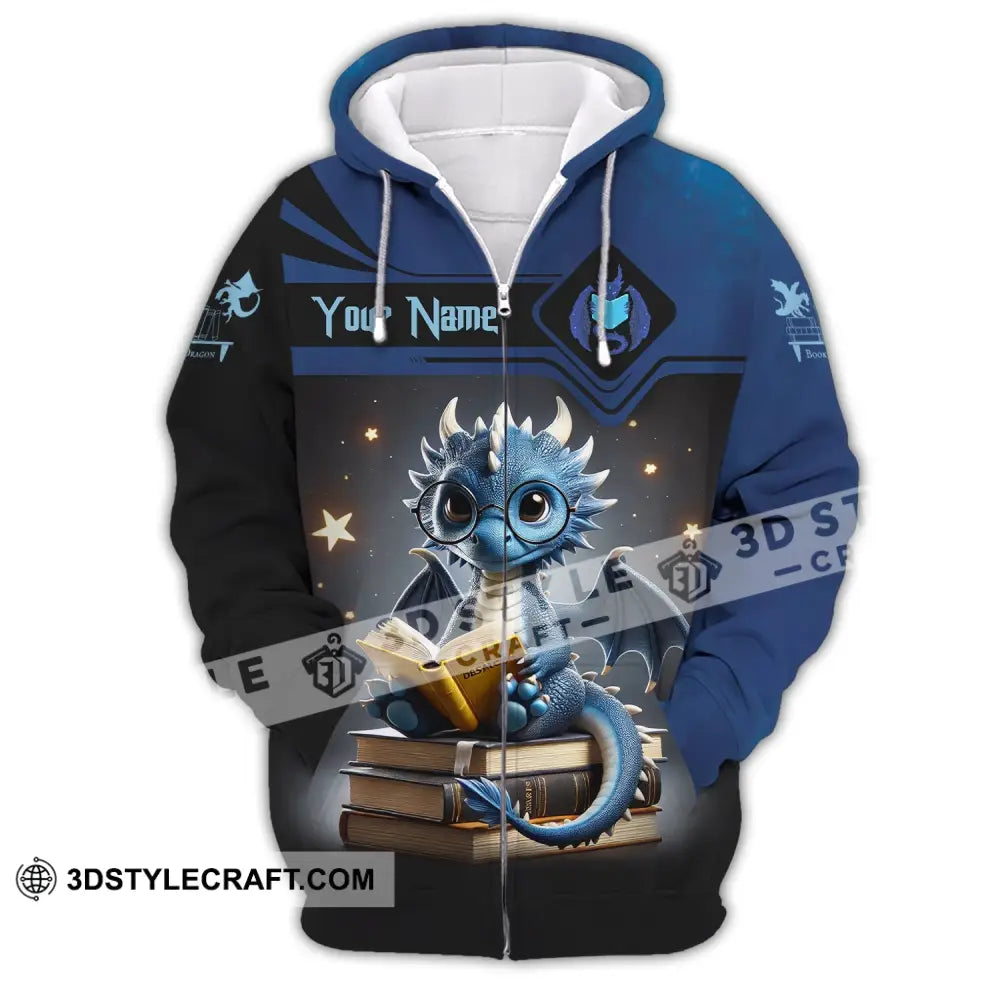 Unisex Shirt Custom Name For Dragon Lover T-Shirt Hoodie Long Sleeve Zipper / S T-Shirt