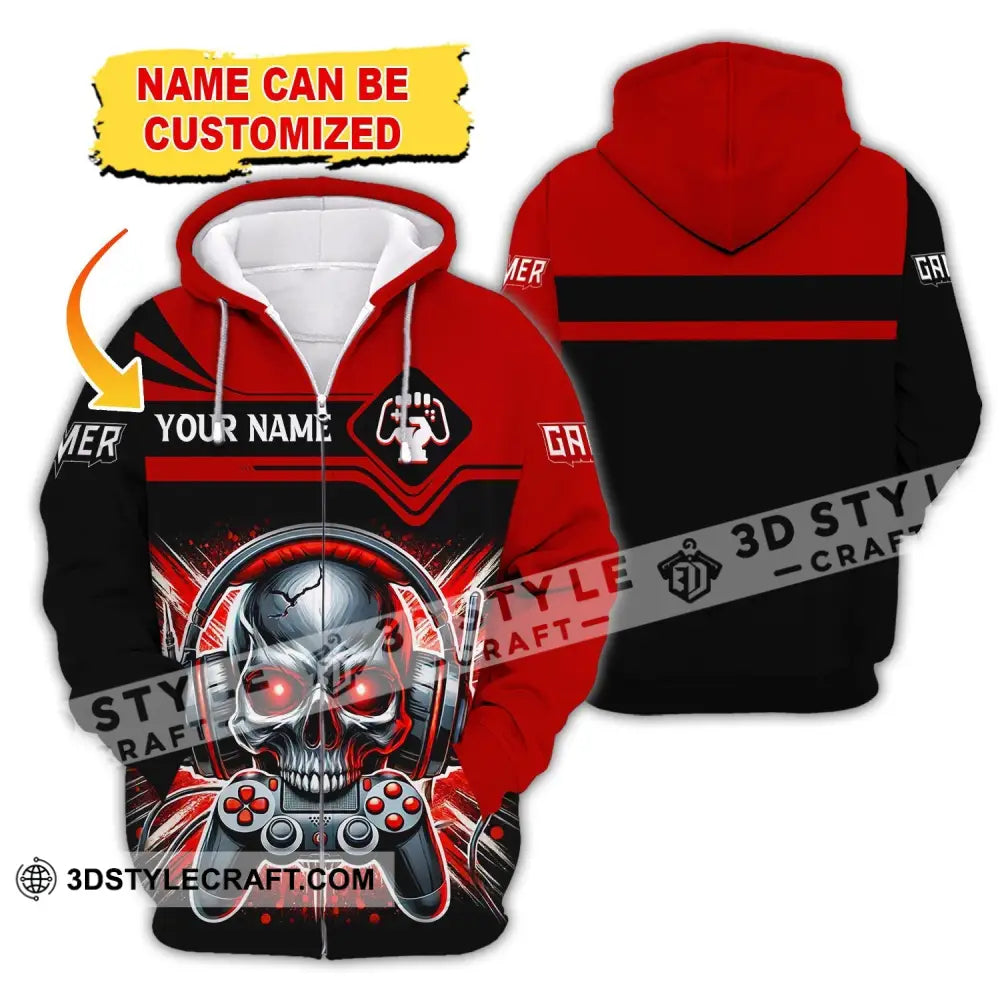 Unisex Shirt Custom Name Gamer Polo Gaming Club T-Shirt