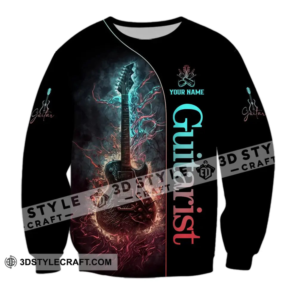 Unisex Shirt Custom Name Guitarist Guitar Lover Gift Long Sleeve / S T-Shirt