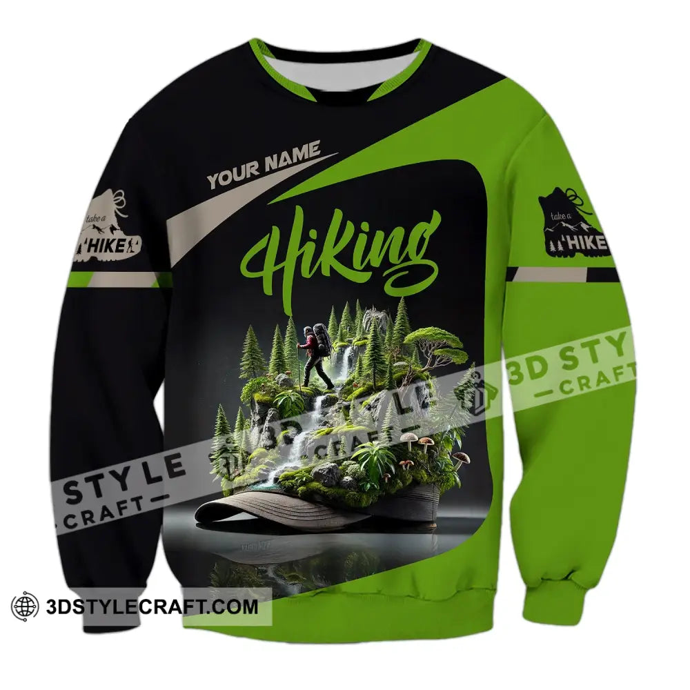 Unisex Shirt Custom Name Hiking Polo Long Sleeve / S T-Shirt