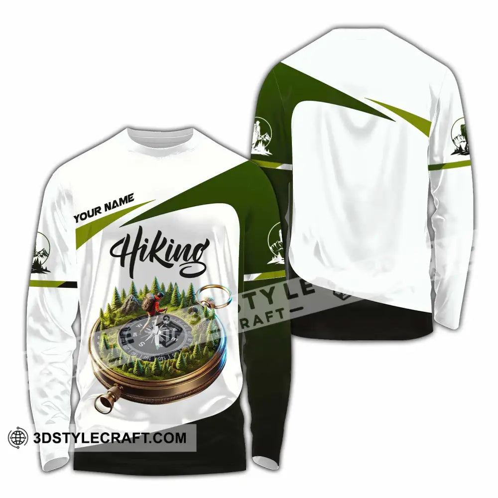 Unisex Shirt Custom Name Hiking Polo Long Sleeve / S T-Shirt