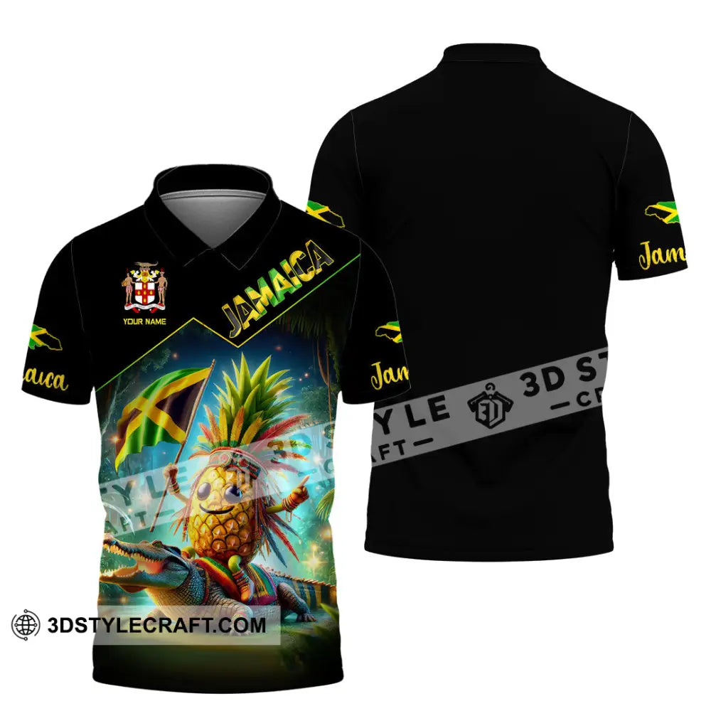 Unisex Shirt Custom Name Jamaica Gift For Lover Polo / S T-Shirt