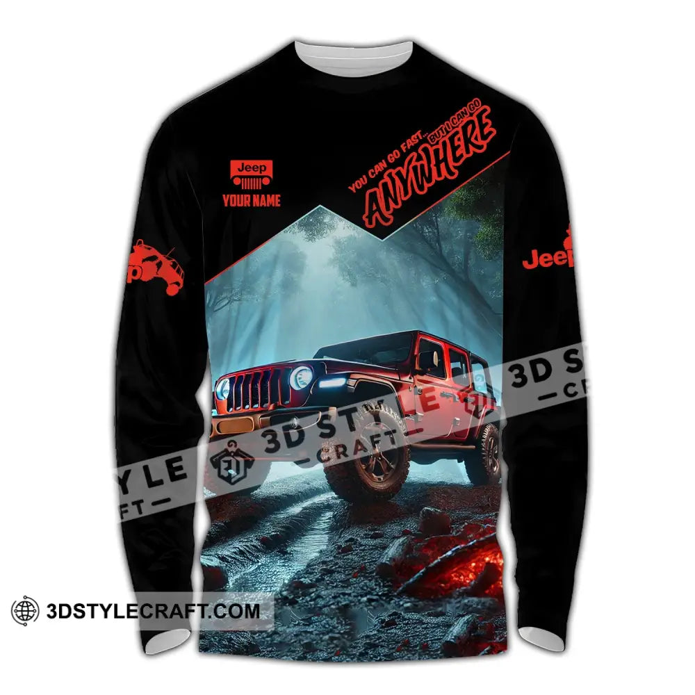 Unisex Shirt Custom Name Jeep Gladiator Polo Long Sleeve / S T-Shirt