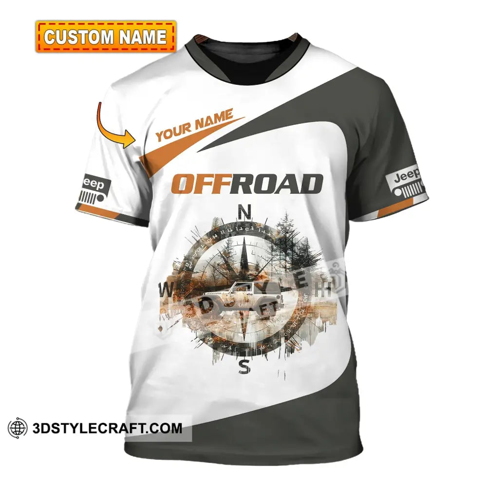 Unisex Shirt Custom Name Jeep Gladiator Polo Long Sleeve T-Shirt