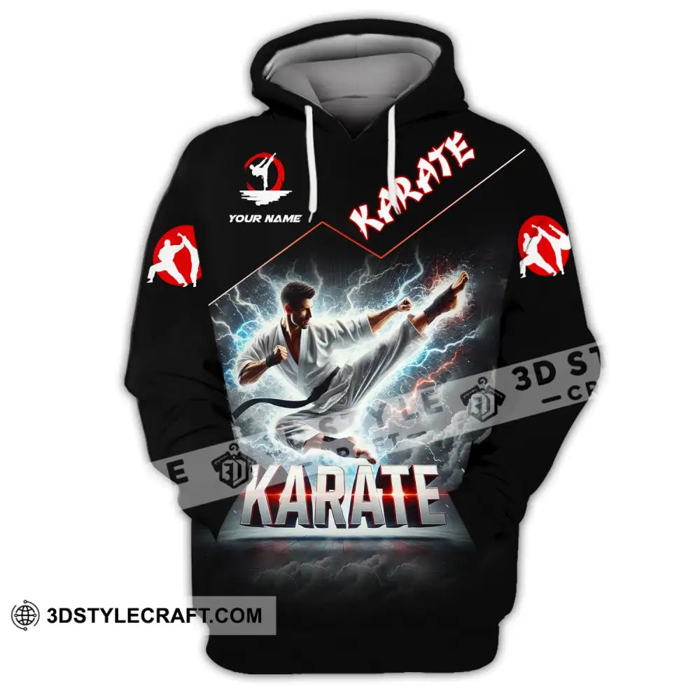 Unisex Shirt - Custom Name Karate Hoodie / S T-Shirt