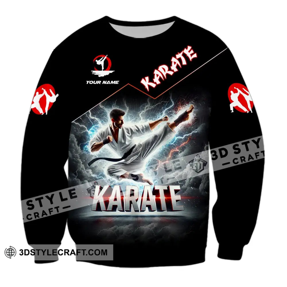 Unisex Shirt - Custom Name Karate Long Sleeve / S T-Shirt