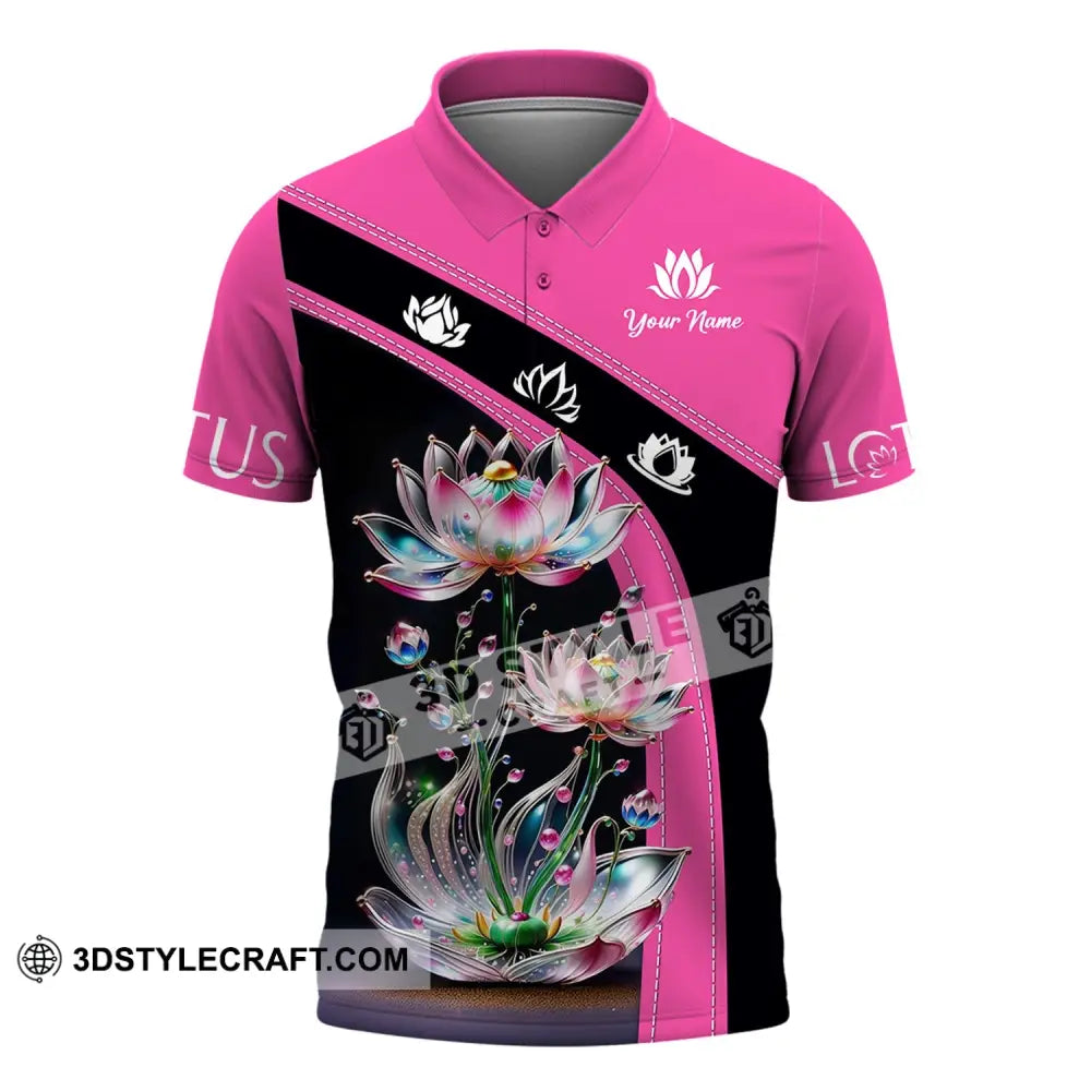 Unisex Shirt - Custom Name Lotus Polo / S T-Shirt