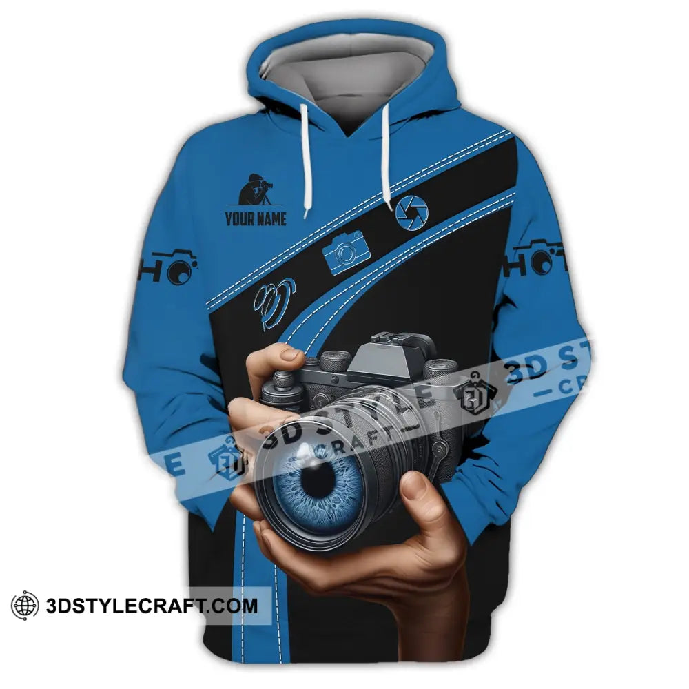 Unisex Shirt Custom Name Photographer Polo Long Sleeve Hoodie / S T-Shirt