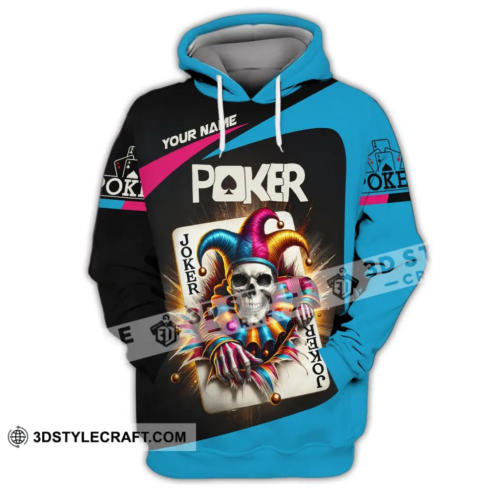 Unisex Shirt Custom Name Poker Gift For Lover Hoodie / S T-Shirt