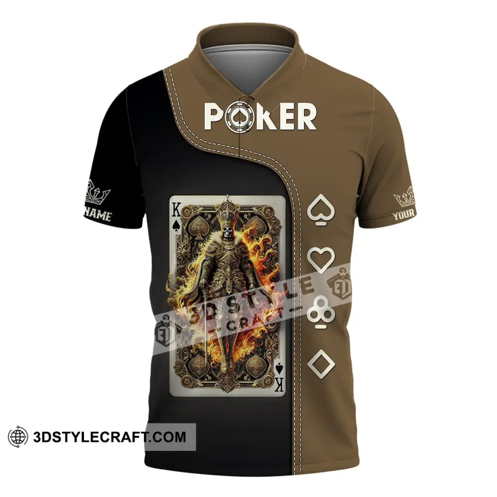 Unisex Shirt Custom Name Poker Gift For Lover Polo / S T-Shirt