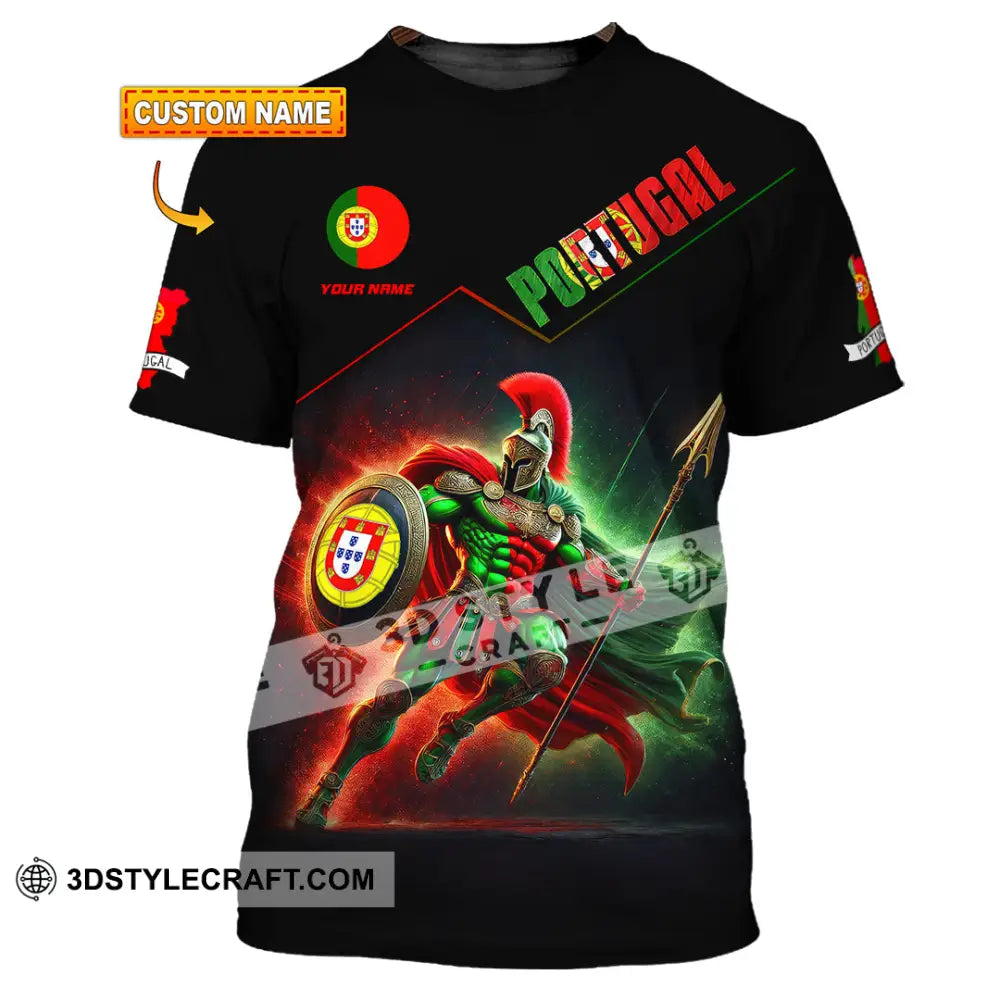 Unisex Shirt Custom Name Portugal Lover Gift T-Shirt