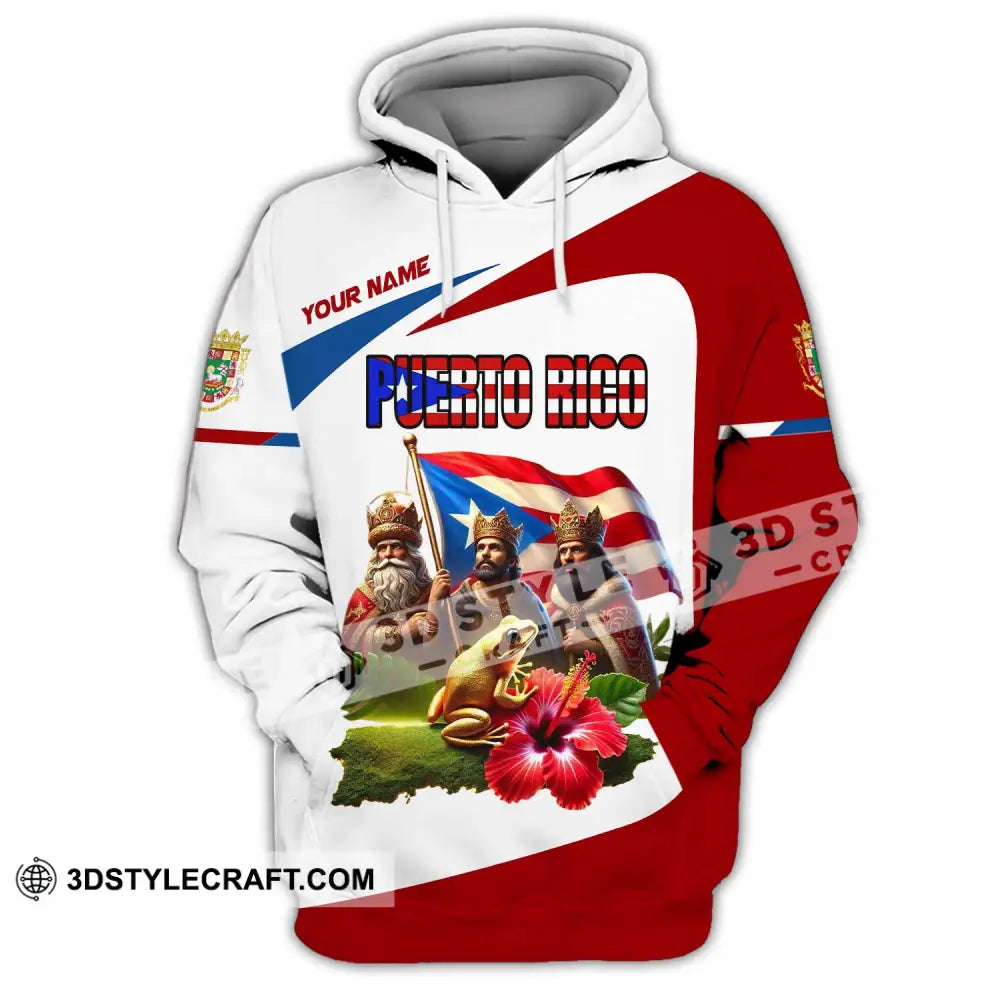 Unisex Shirt Custom Name Puerto Rico Lover Gift Hoodie / S T-Shirt