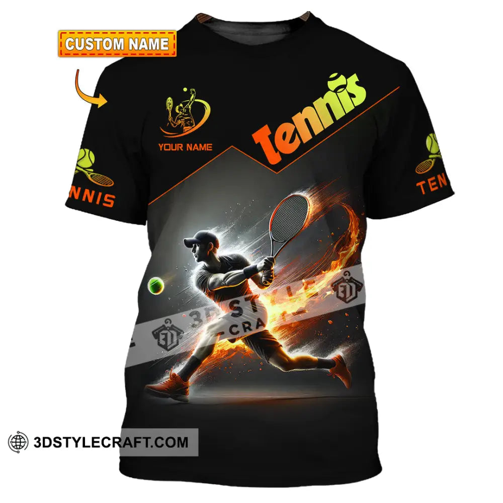 Unisex Shirt Custom Name Tennis Christmas Gift T-Shirt