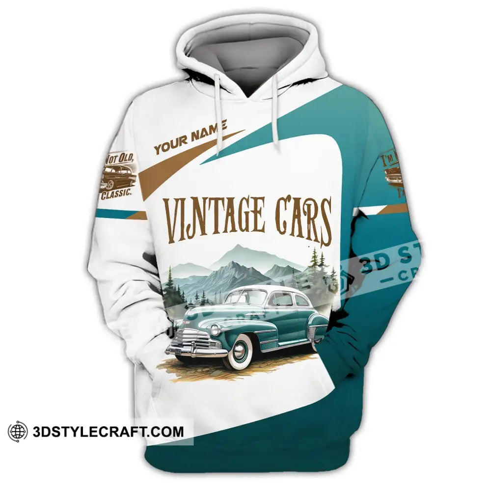 Unisex Shirt Custom Name Vintage Car Polo Long Sleeve Gift For Lover Hoodie / S T-Shirt