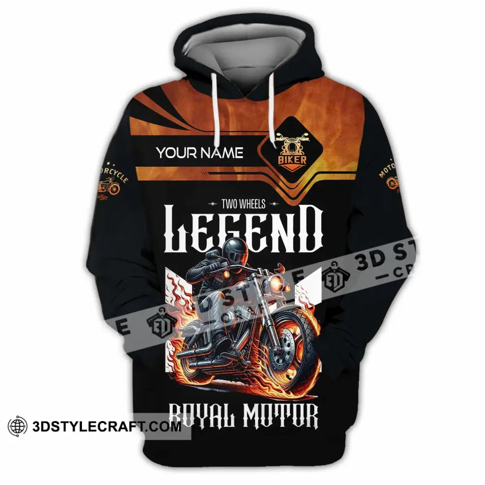 Unisex Shirt Custom Name Vintage Motorbike Love T-Shirt Hoodie / S T-Shirt