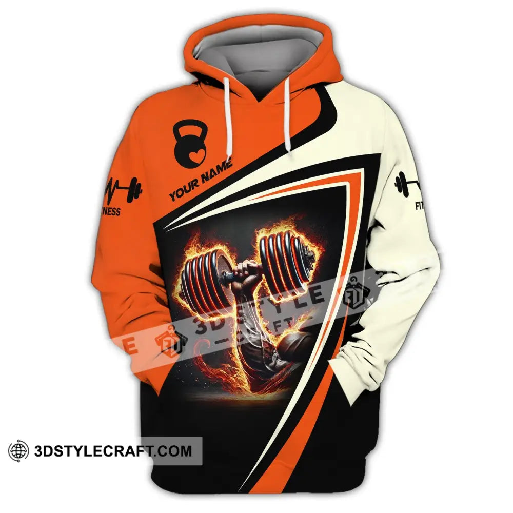 Unisex Shirt Custom Name Weight Lifting Work Out Long Sleeve Hoodie / S T-Shirt