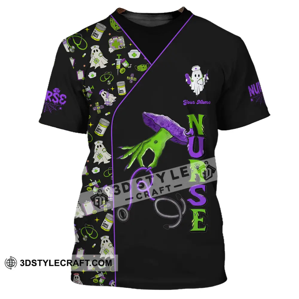 Unisex Shirt - Custom Nurse Halloween Shirt T-Shirt / S T-shirt