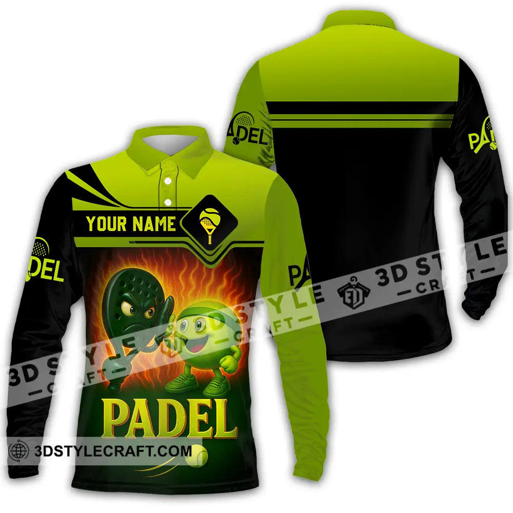 Unisex Shirt - Custom Padel Shirt Long Sleeve Polo / S T-shirt