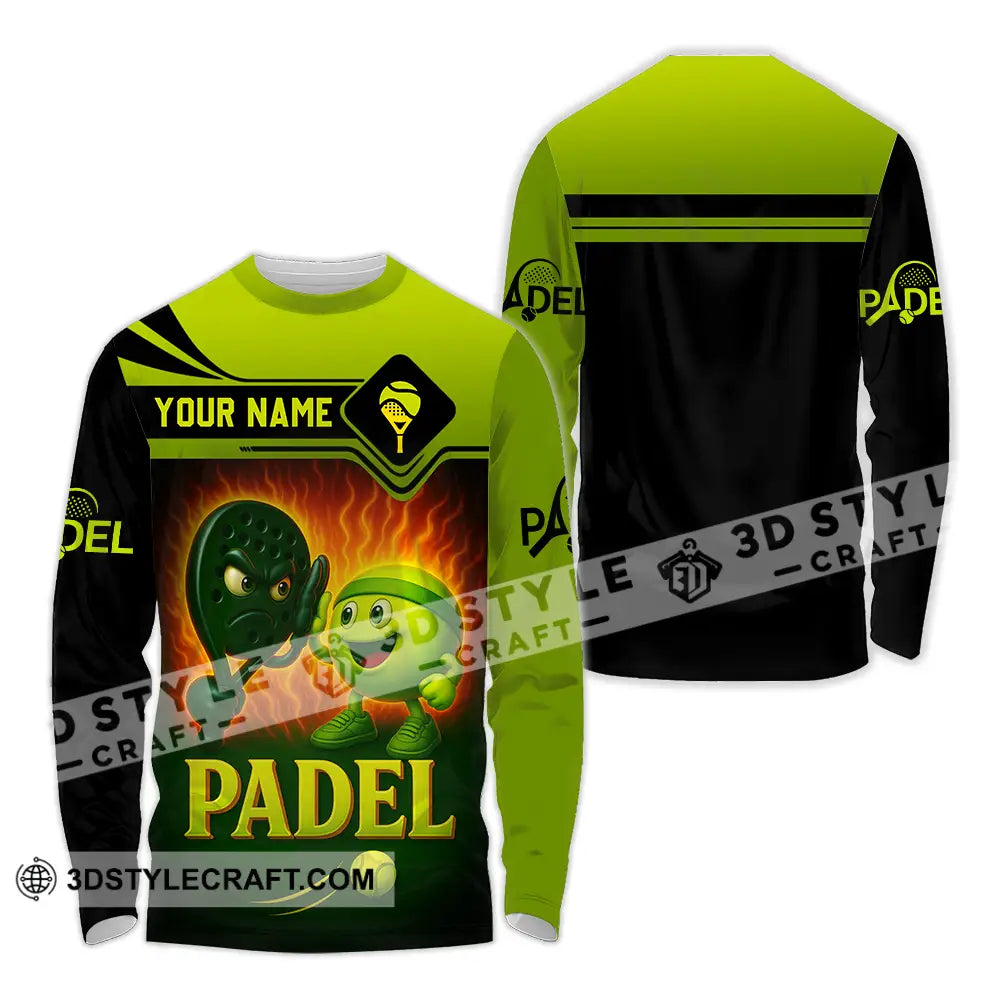 Unisex Shirt - Custom Padel Shirt Long Sleeve Shirt / S T-shirt