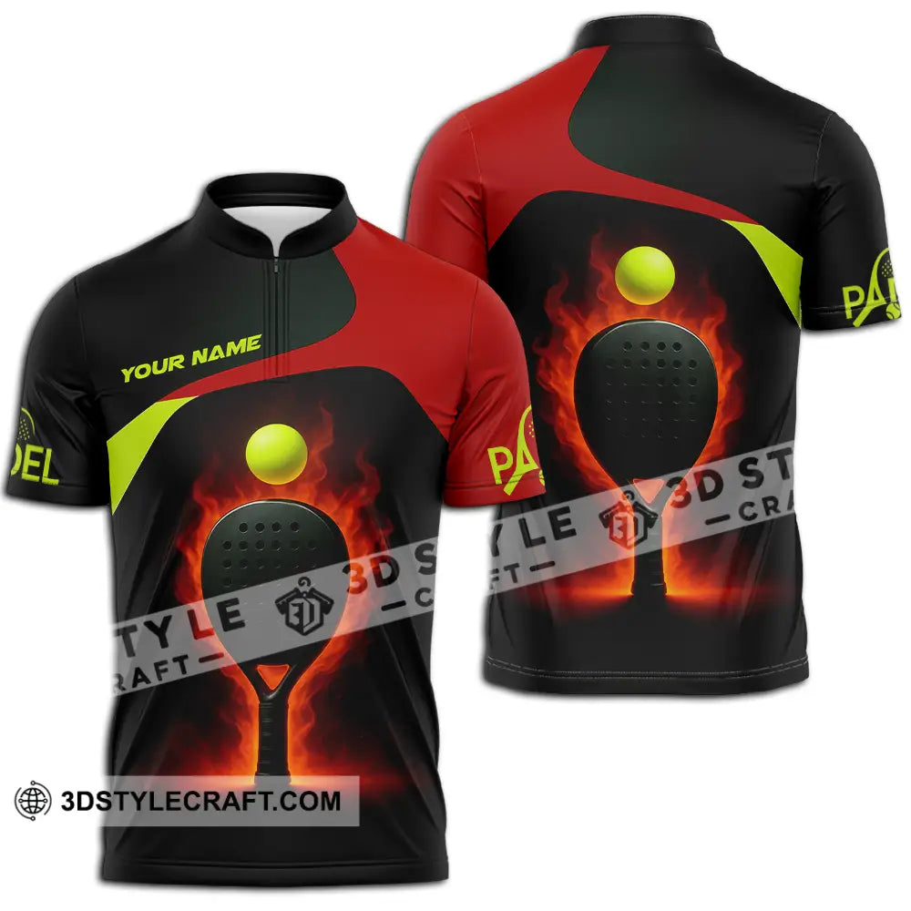 Unisex Shirt - Custom Padel Shirt Zipper Polo Shirt / S T-shirt