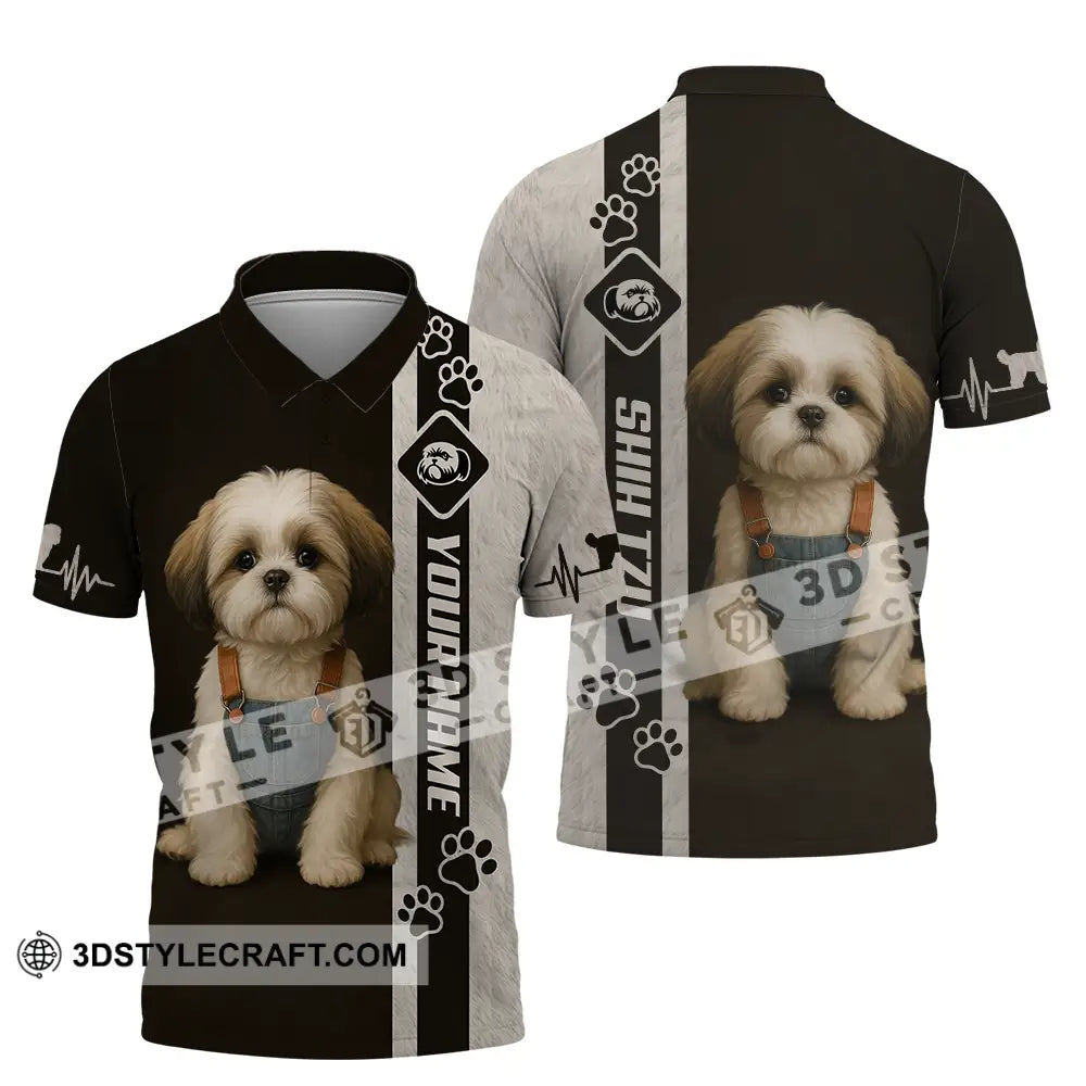 Unisex Shirt - Custom Pet Lover Shih Tzu Shirt Polo Shirt / S T-shirt