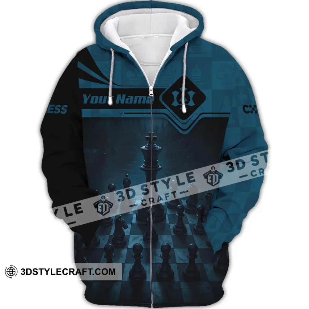 Unisex Shirt - Custom Playing Chess Shirt Zipper Hoodie / S T-shirt