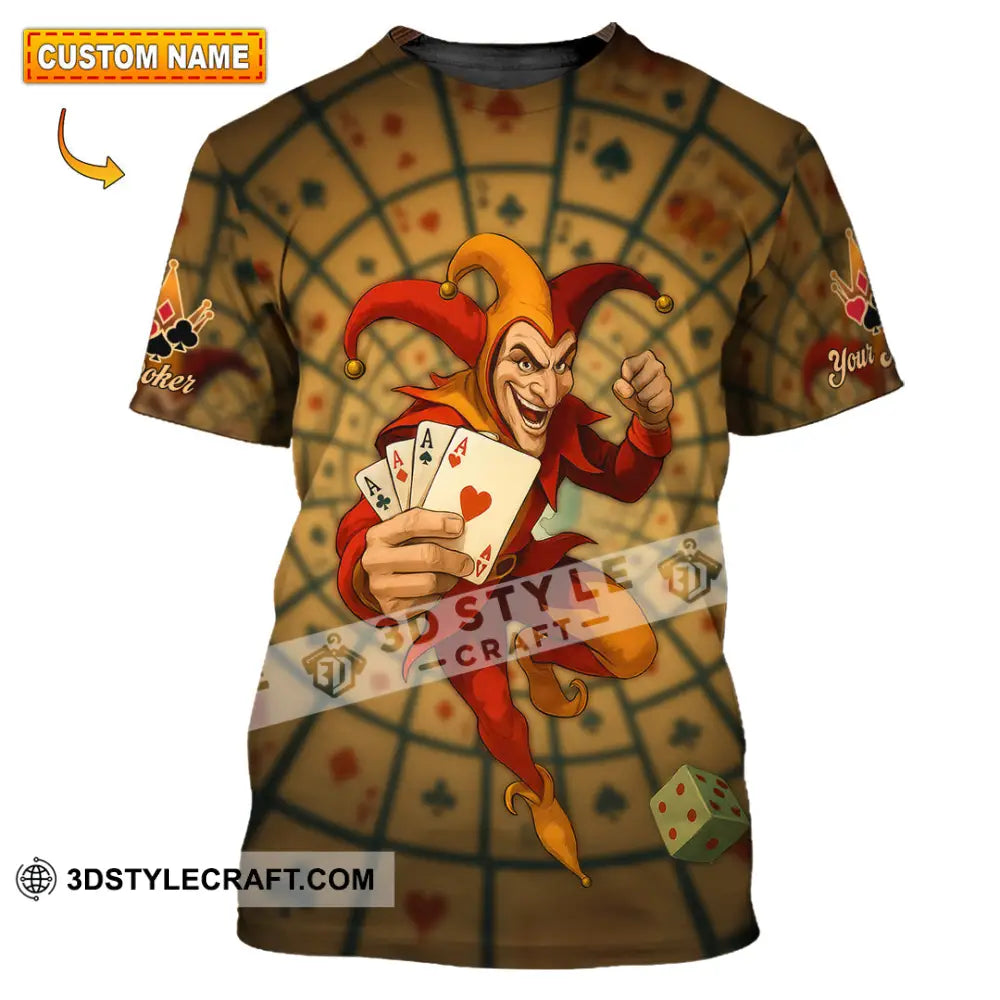 Unisex Shirt - Custom Poker Lover Shirt Poker Player T-shirt