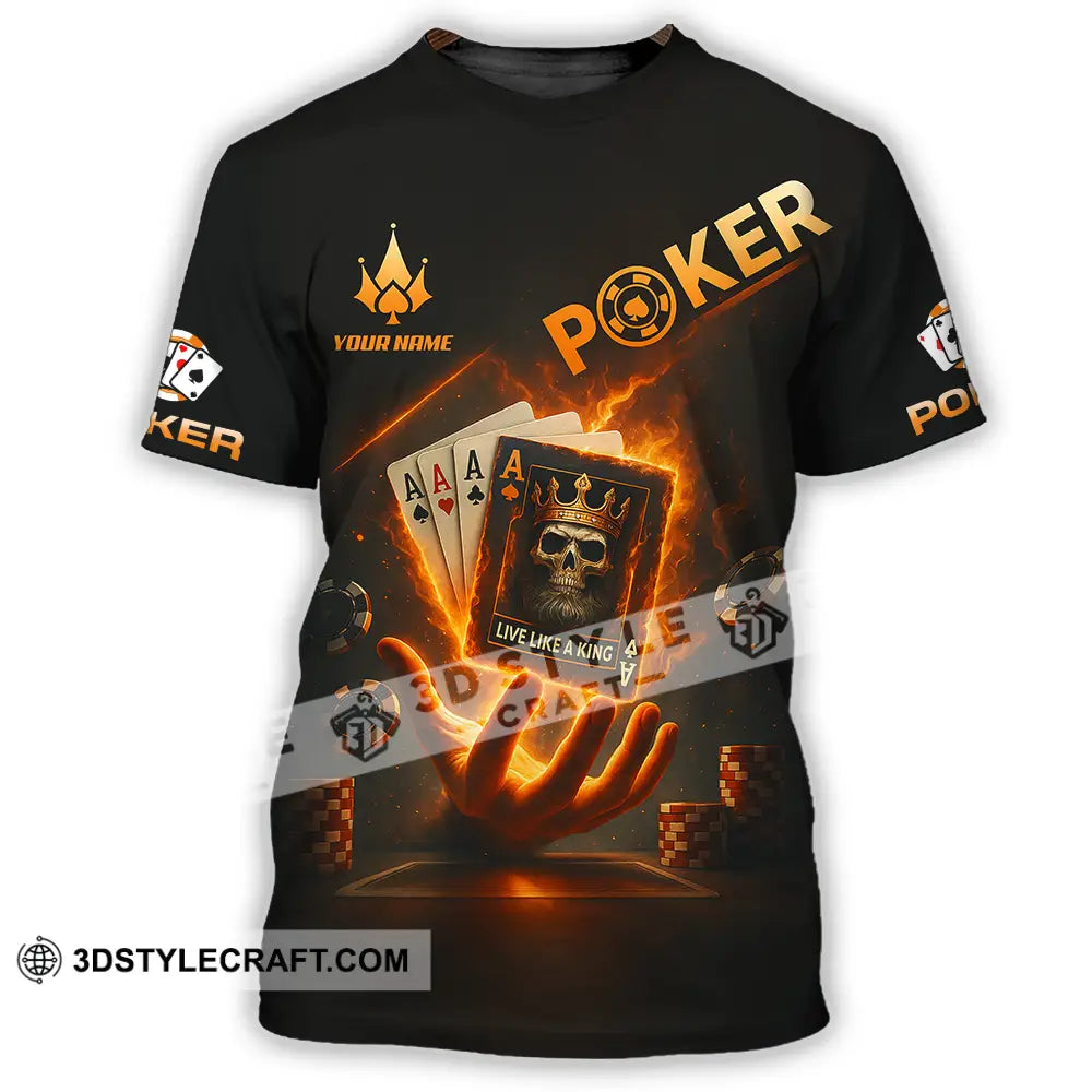 Unisex Shirt - Custom Poker Shirt T-Shirt / S T-shirt