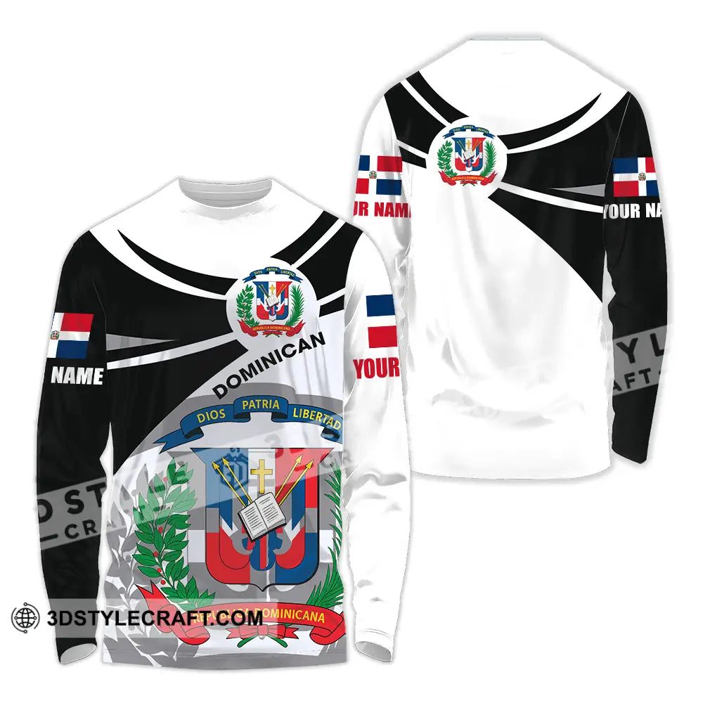 Unisex Shirt - Custom Republic Dominican Shirt Long Sleeve Shirt / S T-shirt